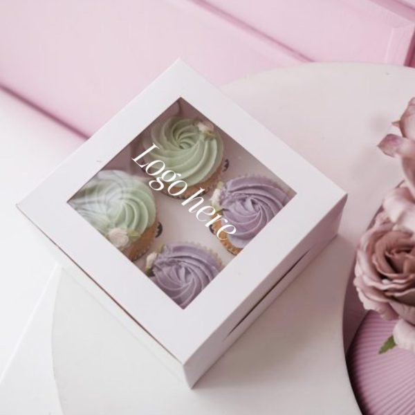 Printed - Cupcake box for 4