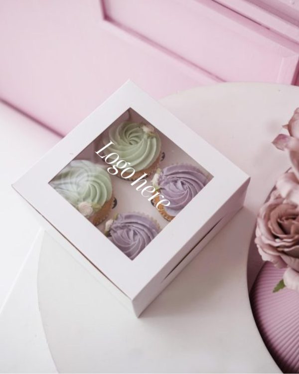 Printed - Cupcake box for 4