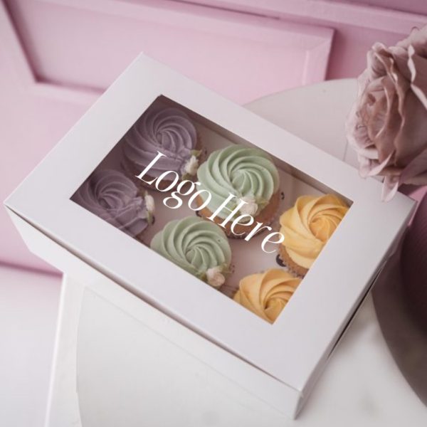 Printed - Cupcake box for 6