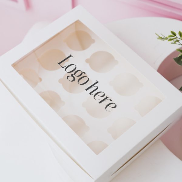 Printed - Cupcake box for 12