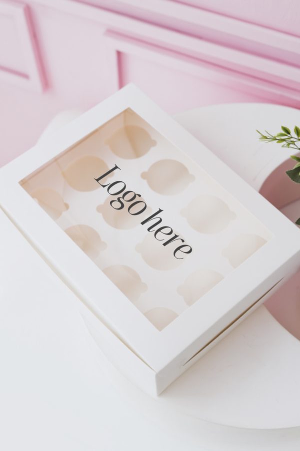 Printed - Cupcake box for 12